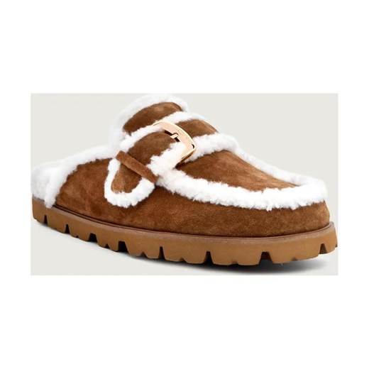 Marc Cain Skórzane obuwie domowe | shearling ze sklepu Gomez Fashion Store w kategorii Kapcie damskie - zdjęcie 186058301