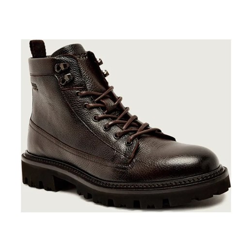 BOSS BLACK Skórzane buty wysokie Julyo_Halb_grhk ze sklepu Gomez Fashion Store w kategorii Buty zimowe męskie - zdjęcie 186058323