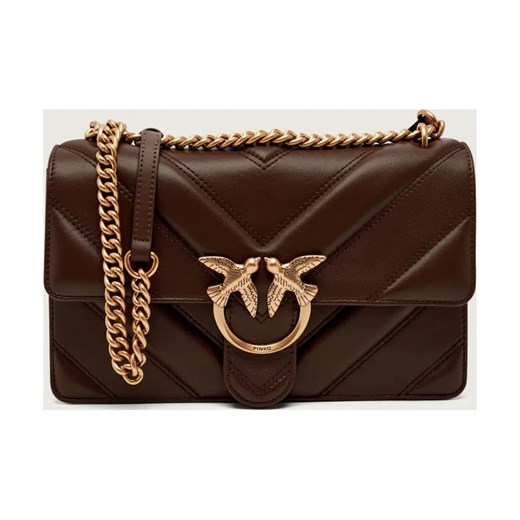 Pinko Skórzana torebka na ramię LOVE ONE CLASSIC LIGHT ze sklepu Gomez Fashion Store w kategorii Listonoszki - zdjęcie 186058333