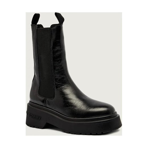 Tommy Jeans Skórzane sztyblety ze sklepu Gomez Fashion Store w kategorii Botki - zdjęcie 186058343