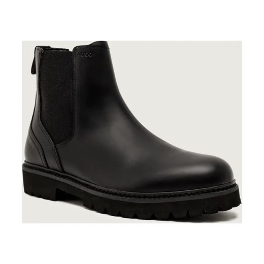 HUGO Skórzane sztyblety Draven_cheb_bo ze sklepu Gomez Fashion Store w kategorii Buty zimowe męskie - zdjęcie 186058524