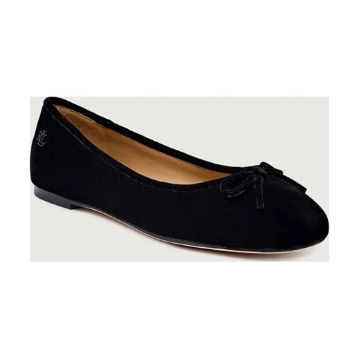 LAUREN RALPH LAUREN Baleriny VELVET-JAYNA III-FL-BAL | z dodatkiem skóry ze sklepu Gomez Fashion Store w kategorii Balerinki - zdjęcie 186058552
