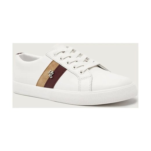 LAUREN RALPH LAUREN Skórzane sneakersy JANSON II ze sklepu Gomez Fashion Store w kategorii Buty sportowe damskie - zdjęcie 186058683