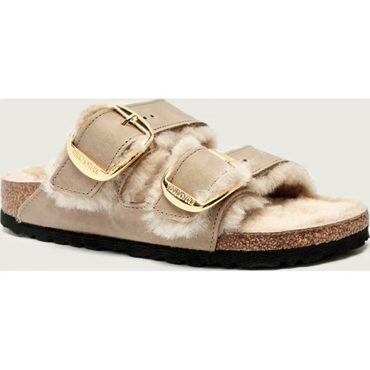Birkenstock Skórzane klapki Arizona BB Shearling | narrow fit ze sklepu Gomez Fashion Store w kategorii Klapki damskie - zdjęcie 186058913