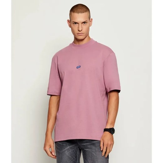 Hugo Blue T-shirt Nieros | Regular Fit ze sklepu Gomez Fashion Store w kategorii T-shirty męskie - zdjęcie 186059014