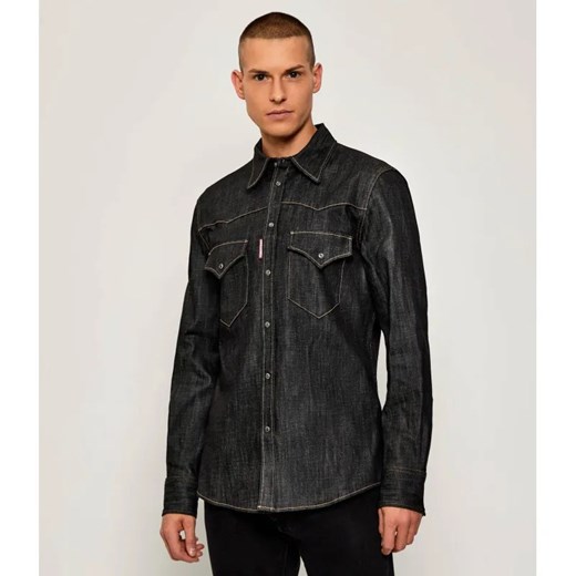 Dsquared2 Jeansowa koszula | Regular Fit ze sklepu Gomez Fashion Store w kategorii Koszule męskie - zdjęcie 186059040