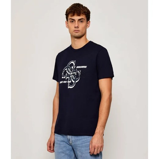 GUESS T-shirt DROP SHADOW | Regular Fit ze sklepu Gomez Fashion Store w kategorii T-shirty męskie - zdjęcie 186059051