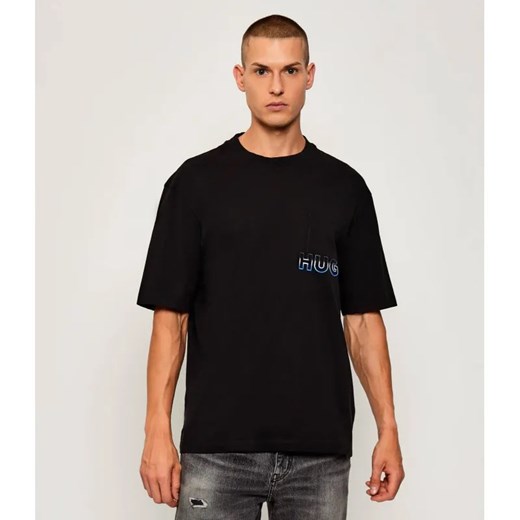 Hugo Blue T-shirt Nogoste | Regular Fit ze sklepu Gomez Fashion Store w kategorii T-shirty męskie - zdjęcie 186059133