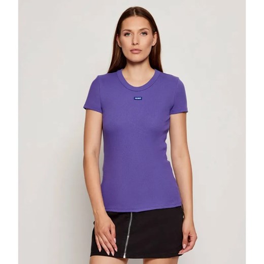 Hugo Blue T-shirt Easy | Slim Fit ze sklepu Gomez Fashion Store w kategorii Bluzki damskie - zdjęcie 186059164