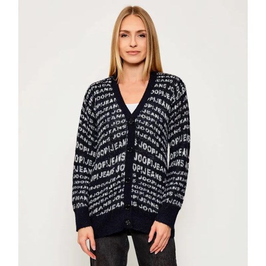 Joop! Jeans Kardigan Kamala | Loose fit | z dodatkiem wełny ze sklepu Gomez Fashion Store w kategorii Swetry damskie - zdjęcie 186059180