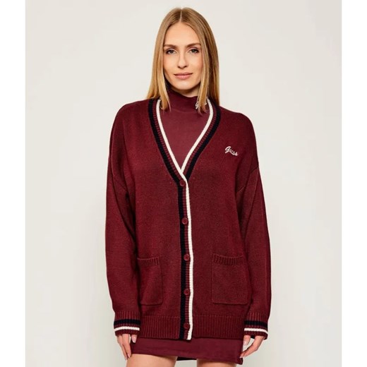 GUESS ACTIVE Kardigan SABINA | Oversize fit | z dodatkiem wełny ze sklepu Gomez Fashion Store w kategorii Swetry damskie - zdjęcie 186059193