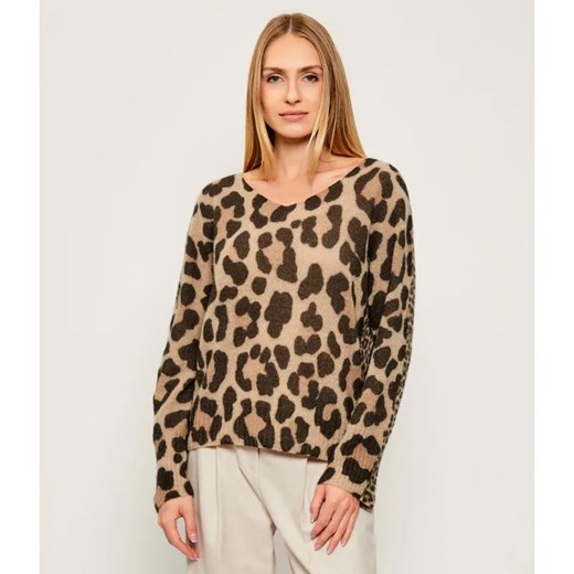 Marc Cain Wełniany sweter | Loose fit ze sklepu Gomez Fashion Store w kategorii Swetry damskie - zdjęcie 186059234