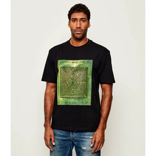 HUGO T-shirt Dabryntee | Relaxed fit ze sklepu Gomez Fashion Store w kategorii T-shirty męskie - zdjęcie 186059354