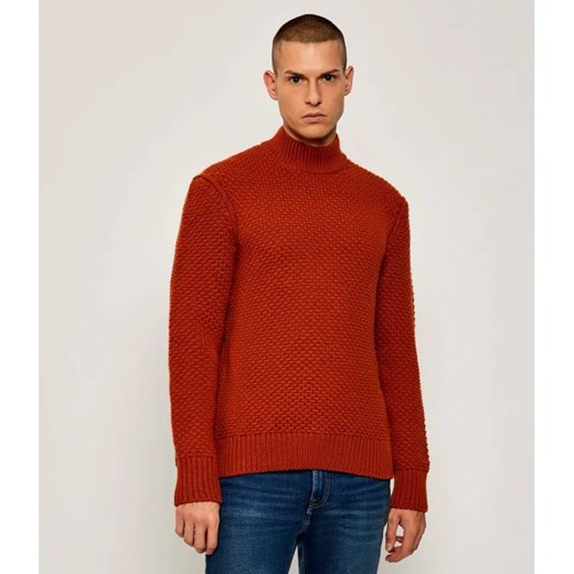 BOSS BLACK Wełniany półgolf C-Heletto | Regular Fit ze sklepu Gomez Fashion Store w kategorii Swetry męskie - zdjęcie 186059423