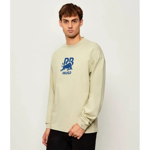 HUGO Longsleeve Doverlo | Hugo x Racing Bulls | Relaxed fit ze sklepu Gomez Fashion Store w kategorii T-shirty męskie - zdjęcie 186059444