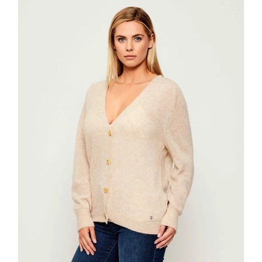 GUESS Kardigan + top IZABELLA | z dodatkiem wełny ze sklepu Gomez Fashion Store w kategorii Swetry damskie - zdjęcie 186059473