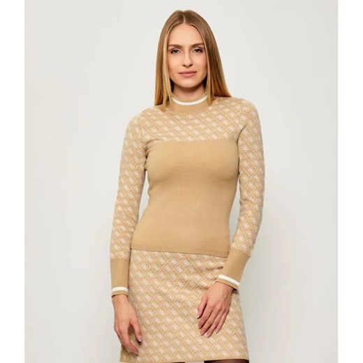 GUESS Półgolf AUBREY | Slim Fit | z dodatkiem wełny ze sklepu Gomez Fashion Store w kategorii Swetry damskie - zdjęcie 186059501