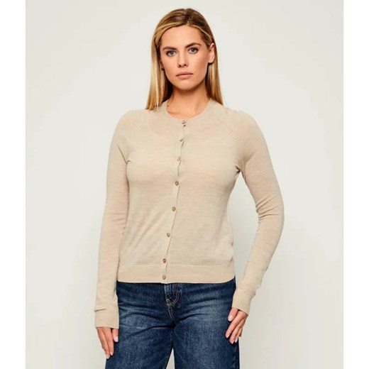 BOSS BLACK Wełniany kardigan Fonami | Regular Fit ze sklepu Gomez Fashion Store w kategorii Swetry damskie - zdjęcie 186059593