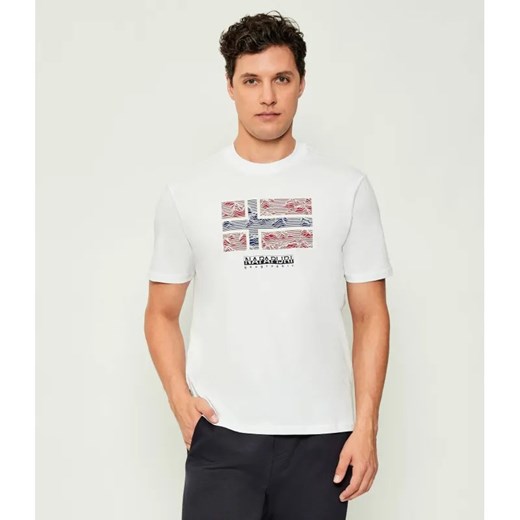 Napapijri T-shirt S-DRAPEAU SS | Relaxed fit ze sklepu Gomez Fashion Store w kategorii T-shirty męskie - zdjęcie 186059624
