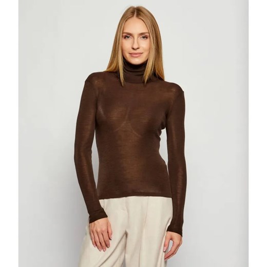 Weekend MaxMara Wełniany golf TESEO | Slim Fit | z dodatkiem jedwabiu ze sklepu Gomez Fashion Store w kategorii Bluzki damskie - zdjęcie 186067804