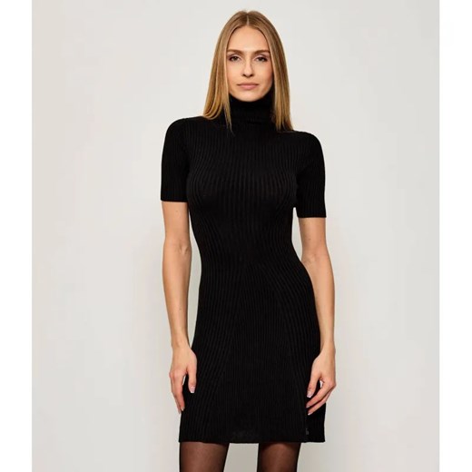 GUESS Sukienka JULIA | z dodatkiem jedwabiu i kaszmiru ze sklepu Gomez Fashion Store w kategorii Sukienki - zdjęcie 186067832