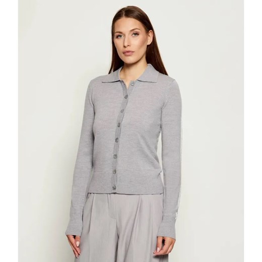 Patrizia Pepe Wełniany kardigan | Slim Fit ze sklepu Gomez Fashion Store w kategorii Swetry damskie - zdjęcie 186067901