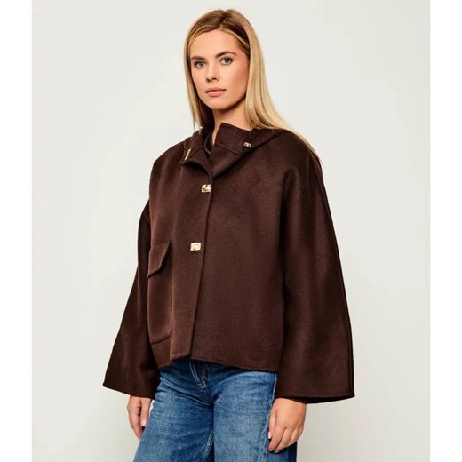 Ba&sh Wełniana kurtka KOVE | Loose fit ze sklepu Gomez Fashion Store w kategorii Kurtki damskie - zdjęcie 186067961