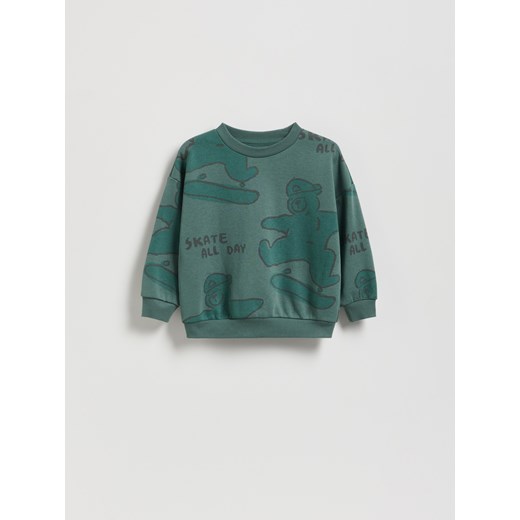 Reserved - Bluza z nadrukiem - morski ze sklepu Reserved w kategorii Bluzy chłopięce - zdjęcie 186068241