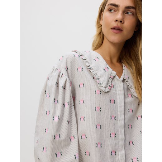 Reserved - Koszula z ozdobnym kołnierzem - wielobarwny ze sklepu Reserved w kategorii Koszule damskie - zdjęcie 186068562