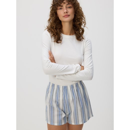 Reserved - Piżamowe szorty 2 pack - granatowy ze sklepu Reserved w kategorii Piżamy damskie - zdjęcie 186068811