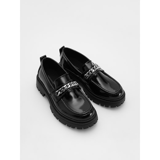 Reserved - Lakierowane loafersy - czarny - id: 602DL-99X - marki Reserved - 186069970 Reserved - Lakierowane loafersy - czarny ze sklepu Reserved w kategorii Półbuty dziecięce - zdjęcie 186069970