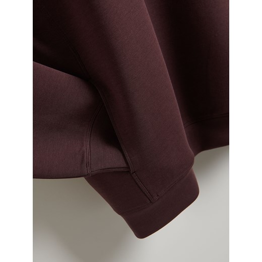 Reserved - Bluza regular z kapturem - mahoniowy Reserved S Reserved