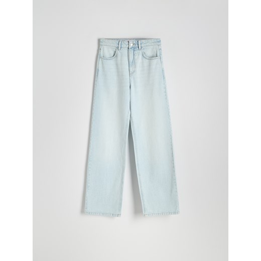 Reserved - Jeansy wide leg - niebieski ze sklepu Reserved w kategorii Jeansy damskie - zdjęcie 186071340