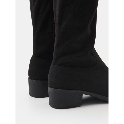 Sinsay - Kozaki za kostkę - czarny Sinsay 41 Sinsay