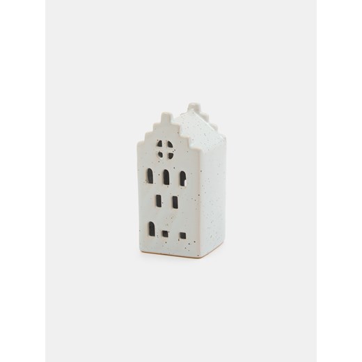 Sinsay - Ceramiczna lampka LED w kształcie kamieniczki - biały Sinsay One Size Sinsay