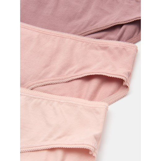 Sinsay - Majtki figi classic 5 pack - wielobarwny Sinsay S Sinsay