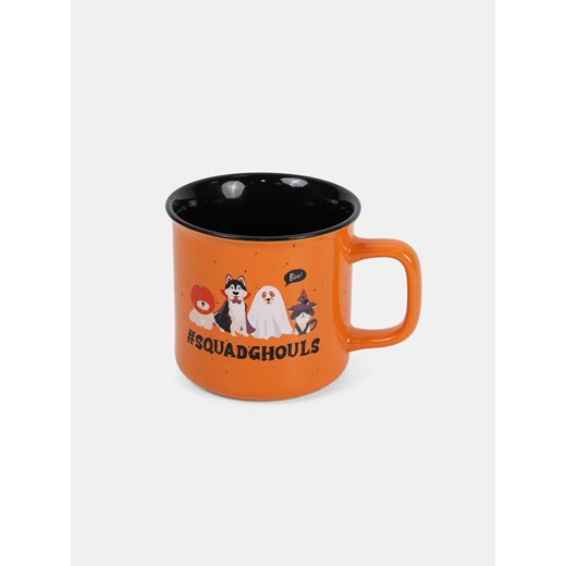 Sinsay - Kontrastowy kubek z uchem na Halloween - pomarańczowy Sinsay One Size Sinsay