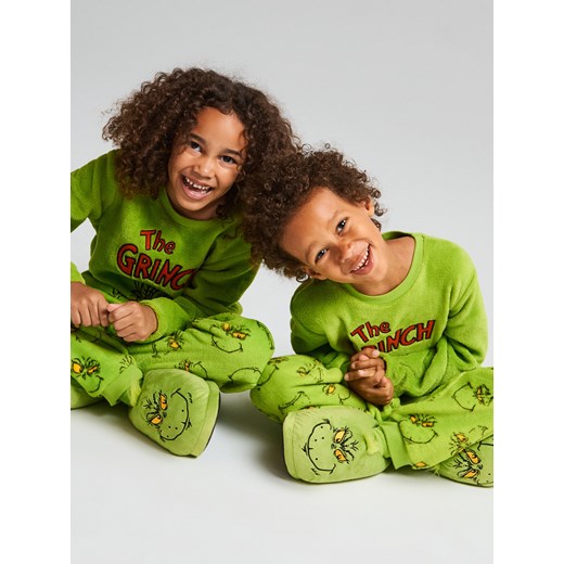 Sinsay - Pluszowe kapcie Grinch - zielony Sinsay 28/29 Sinsay