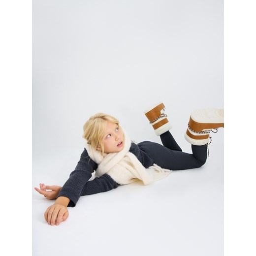 Sinsay - Prążkowane legginsy - szary Sinsay 164 (13-14 l) Sinsay