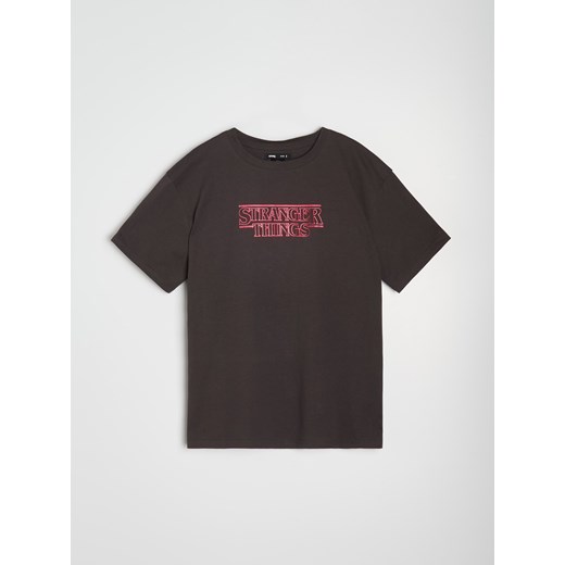 Sinsay - Koszulka z krótkim rękawem Stranger Things - szary Sinsay XS Sinsay