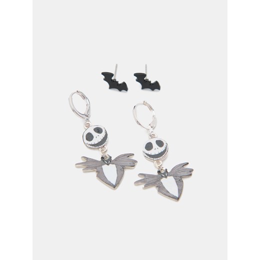 Sinsay - Kolczyki 2 pack Nightmare Before Christmas - wielobarwny Sinsay One Size Sinsay