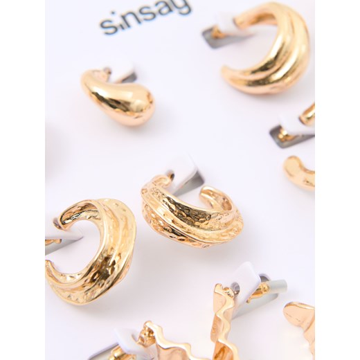 Sinsay - Kolczyki 6 pack - złoty Sinsay One Size Sinsay