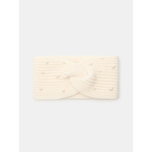 Sinsay - Prążkowana opaska na głowę - kremowy Sinsay One Size Sinsay