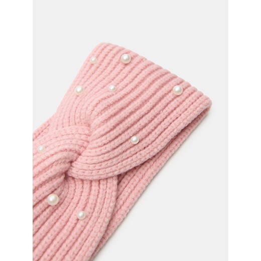 Sinsay - Prążkowana opaska na głowę - różowy Sinsay One Size Sinsay