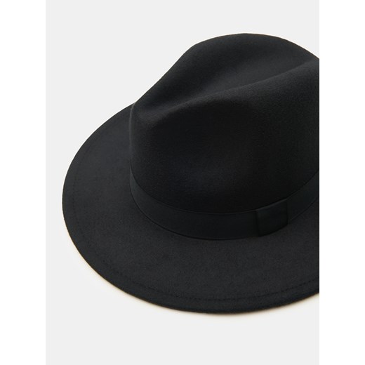 Sinsay - Kapelusz z ozobną wstążką - czarny Sinsay M/L Sinsay