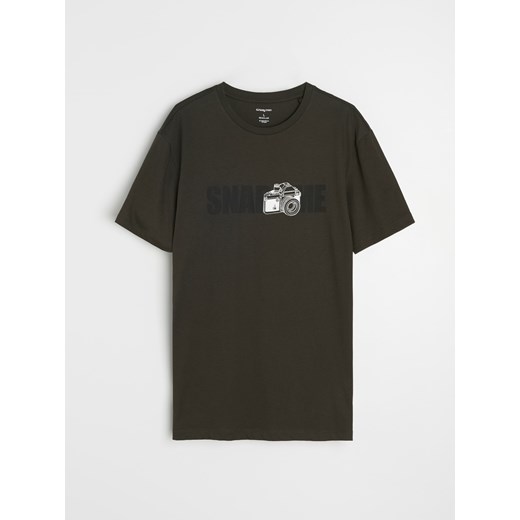 Sinsay - Koszulka z krótkim rękawem - zielony Sinsay 3XL Sinsay