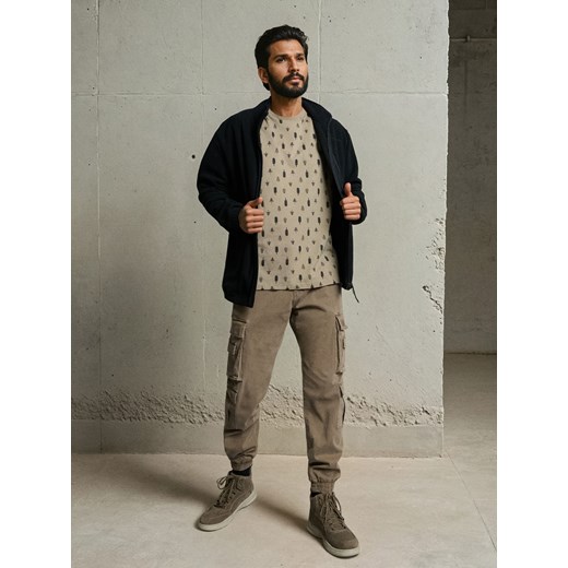 Sinsay - Koszulka z krótkim rękawem - brązowy Sinsay L Sinsay