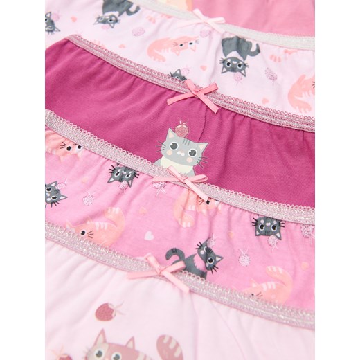 Sinsay - Bawełniane majtki figi 5 pack - wielobarwny Sinsay 110/116 Sinsay