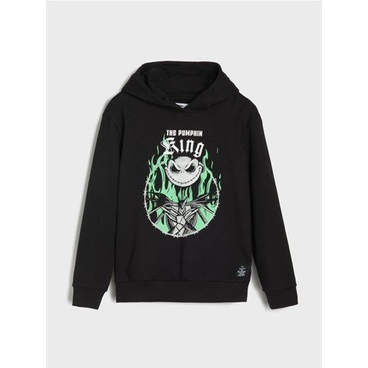 Sinsay - Bluza hoodie Nightmare Before Christmas - szary Sinsay 158 (12-13 l) Sinsay