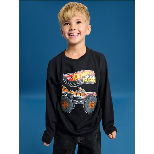 Sinsay - Koszulka z długimi rękawami Hot Wheels - czarny ze sklepu Sinsay w kategorii T-shirty chłopięce - zdjęcie 186081852